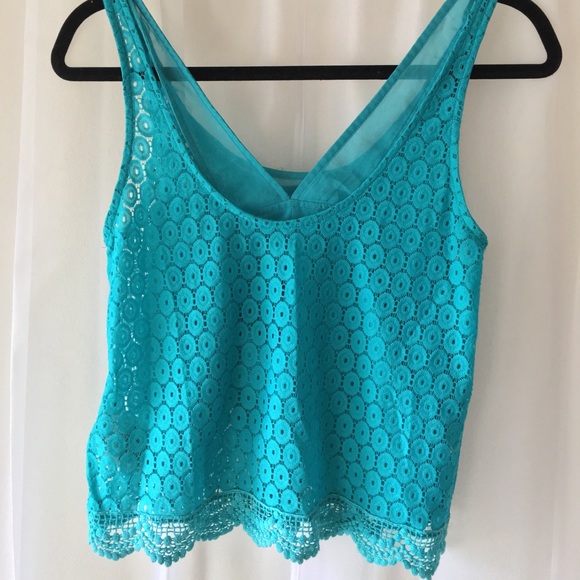 Aqua Crop top - Picture 2 of 2